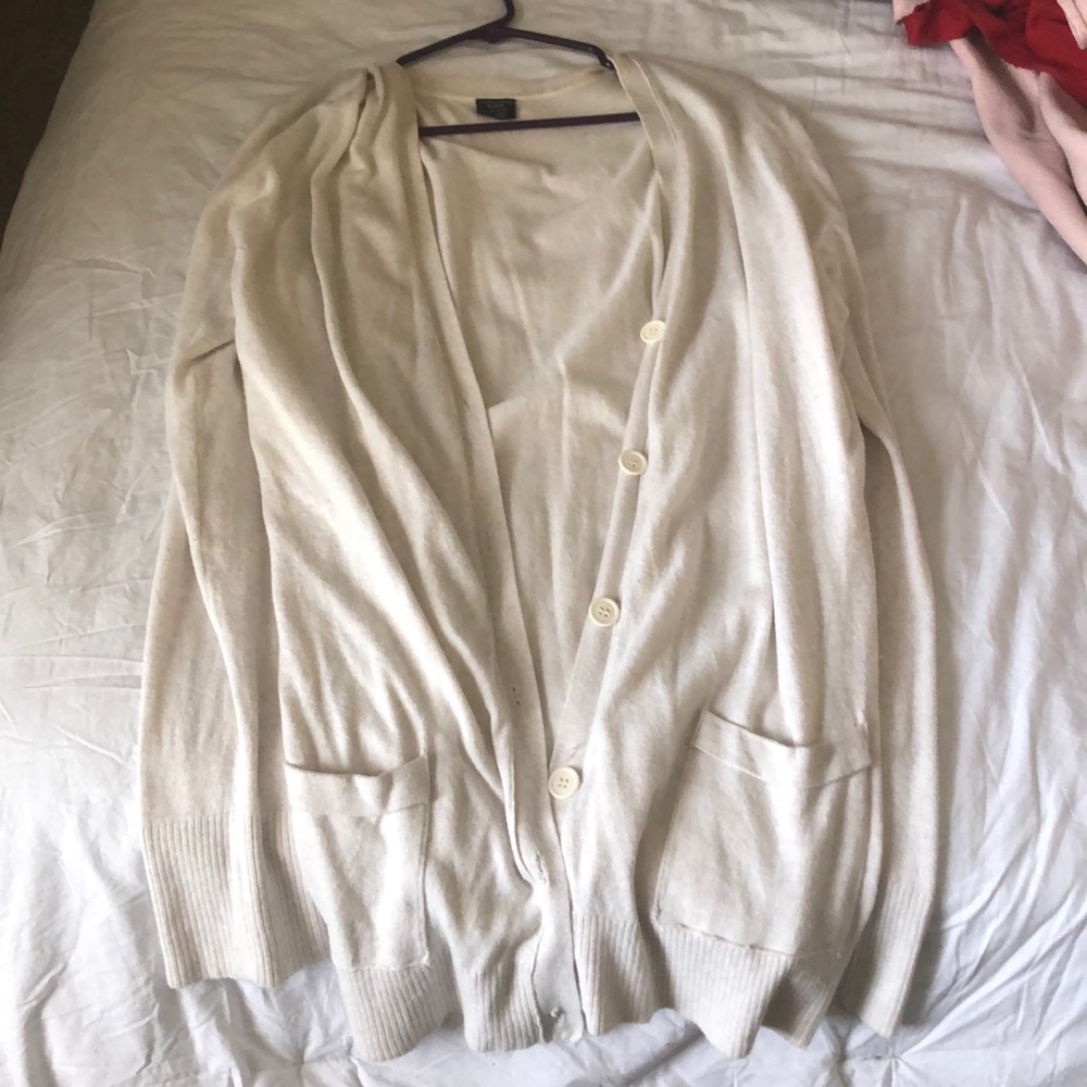 Creamish colored Cardigan!